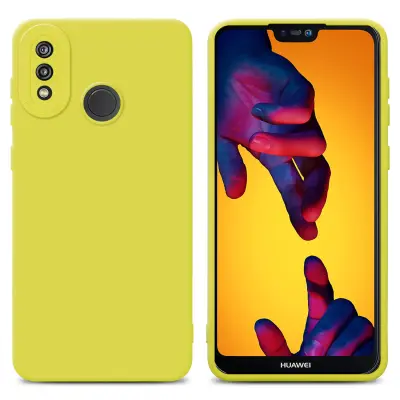Cadorabo Case, združljiv s Huawei v tekočini rumeni - zaščitni pokrov, narejen iz fleksibilnega silikona TPU