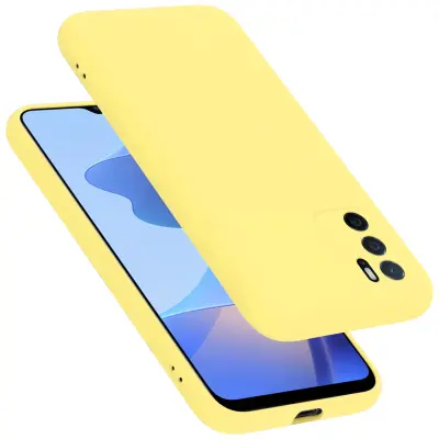 Cadorabo Case, združljiv z OPPO v tekoči rumeni - zaščitni pokrov iz fleksibilnega silikona TPU