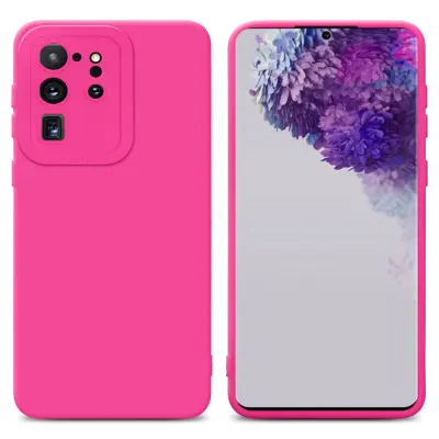 Cadorabo Case, združljiv s Samsungom v Fluid Hotpink - zaščitni pokrov iz fleksibilnega silikona TPU