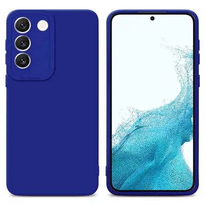 CADORABO Ohišje, združljiv s Samsungom v tekoči modrem, zaščitnem pokrovu, narejen iz fleksibilnega silikona TPU