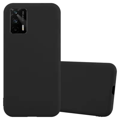 CADORABO Ohišje, združljiv z Realme v Candy Black - Zaščitni pokrov iz fleksibilnega silikona TPU