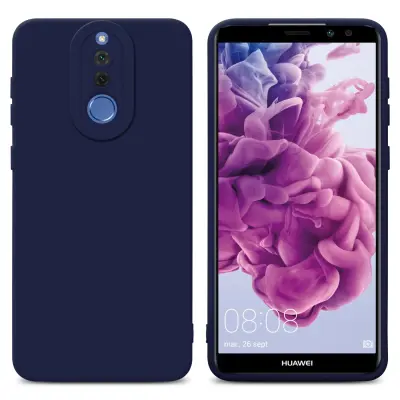 Cadorabo Case, združljiv s Huawei v tekoči temno modri barvi - zaščitni pokrov iz fleksibilnega silikona TPU