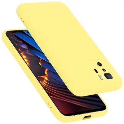 CADORABO Ohišje, združljiv s Xiaomi v tekoči rumeni - zaščitni pokrov, narejen iz fleksibilnega silikona TPU