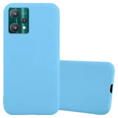 CADORABO Ohišje, združljiv z Realme v Candy Blue - zaščitni pokrov, narejen iz fleksibilnega silikona TPU
