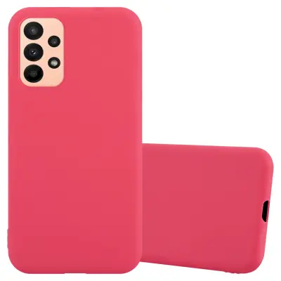 Cadorabo Case, združljiv s Samsungom v Candy Red - Zaščitni pokrov iz fleksibilnega silikona TPU