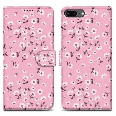 CADORABO Ohišje, združljiv z Apple - Design Flower Rain št. 6 - Zaščitni pokrov z magnetnim zapiranjem, funkcijo stojala in režo za kartico