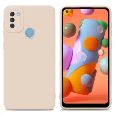Cadorabo Case, združljiv s Samsungom v Fluid Cream - zaščitni pokrov iz fleksibilnega silikona TPU