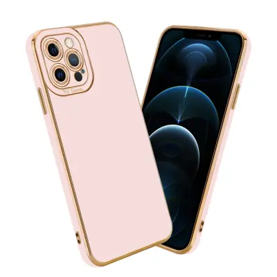 CADORABO Ohišje, združljiv z Apple v sijajnem roza - Rose Gold - Zaščitni pokrov iz fleksibilnega silikona TPU in z zaščito pred kamero