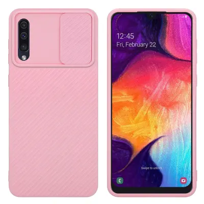 CADORABO Ohišje, združljiv s Samsungom v Bonbon Pink - Zaščitni pokrov, narejen iz fleksibilnega silikona TPU in z zaščito pred kamero