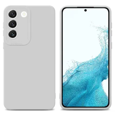 CADORABO Ohišje, združljiv s Samsungom v tekoči beli barvi - zaščitni pokrov iz fleksibilnega silikona TPU