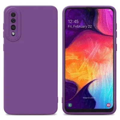 Cadorabo Case, združljiv s Samsungom v tekočini Matte Purple - zaščitni pokrov iz fleksibilnega silikona TPU