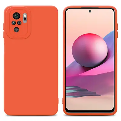 Cadorabo Case, združljiv s Xiaomi v tekočini oranžni pokrov - zaščitni pokrov iz fleksibilnega silikona TPU