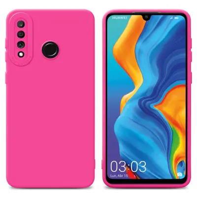 Cadorabo Case, združljiv s Huawei v Fluid Hotpink - zaščitni pokrov iz fleksibilnega silikona TPU