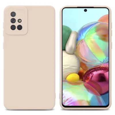 Cadorabo Case, združljiv s Samsungom v Fluid Cream - zaščitni pokrov iz fleksibilnega silikona TPU
