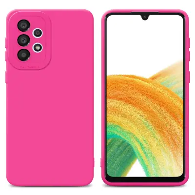 Cadorabo Case, združljiv s Samsungom v Fluid Hotpink - zaščitni pokrov iz fleksibilnega silikona TPU
