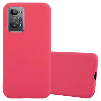 Cadorabo Case, združljiv z Realme v Candy Red - Zaščitni pokrov iz fleksibilnega silikona TPU