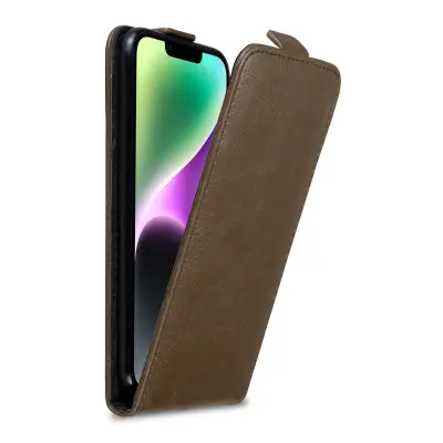 CADORABO Ohišje, združljiv z Apple v kavi Brown - Zaščitni pokrov v zasnovi Flip z magnetnim zapiranjem
