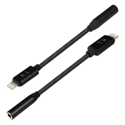 Avdio adapter iPhone Lightning na 3,5 mm prikljucek, HL-103 - crn