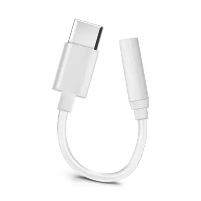 USB tip C na 3,5 mm ženski avdio adapter - bel