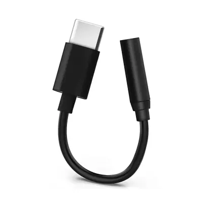 USB tip C na 3,5 mm ženski avdio adapter - crn
