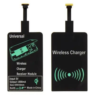 QI Induction Charger Pack Micro USB transformacijski prt – crn