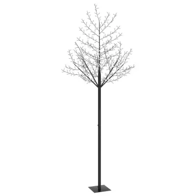 vidaXL Božično drevesce s 600 LED lučkami češnjevi cvetovi 300 cm