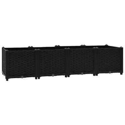 vidaXL Visoka greda 160x40x38 cm polipropilen