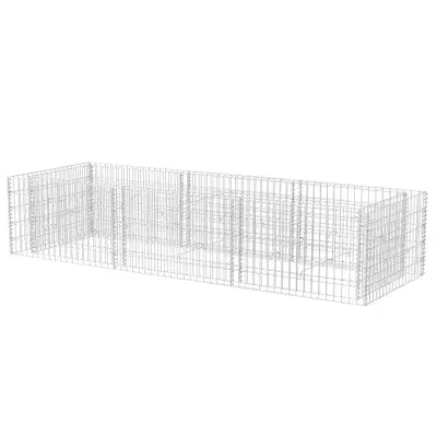 vidaXL Visoka greda gabion jeklo 270x90x50 cm