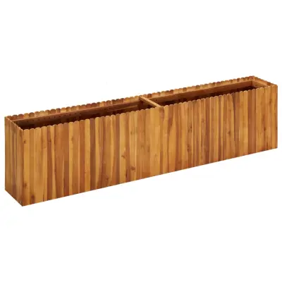 vidaXL Visoka greda 200x30x50 cm trden akacijev les