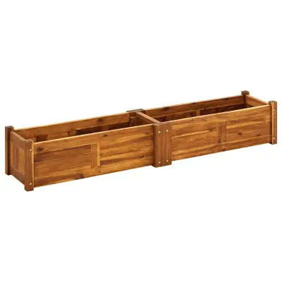vidaXL Visoka greda iz akacijevega lesa 150x30x25 cm