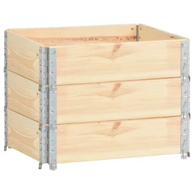 vidaXL Visoke grede 3 kosi 60x80 cm trdna borovina