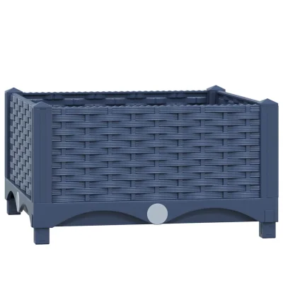 vidaXL Visoka greda 40x40x23 cm polipropilen