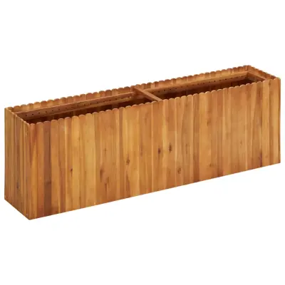 vidaXL Visoka greda 150x30x50 cm trden akacijev les