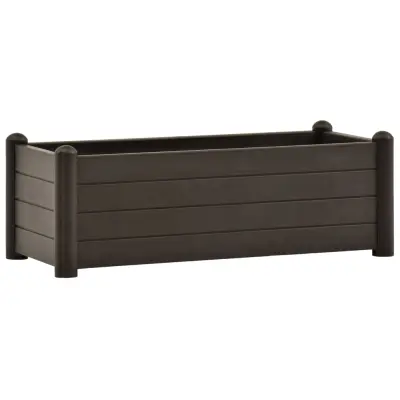 vidaXL Visoka greda PP mocha 100x43x35 cm