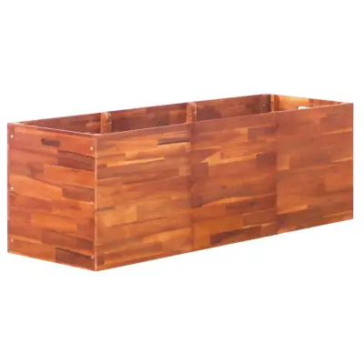 vidaXL Visoka greda iz akacijevega lesa 150x50x50 cm