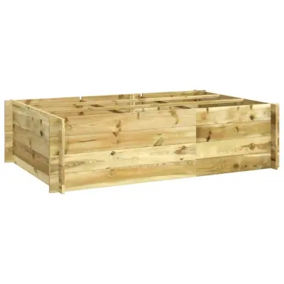 vidaXL Visoka greda 150x100x40 cm impregniran les