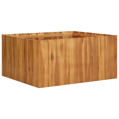 vidaXL Visoka greda 100x100x50 cm trden akacijev les