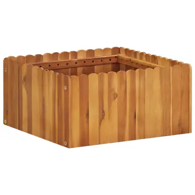 vidaXL Visoka greda 50x50x25 cm trden akacijev les