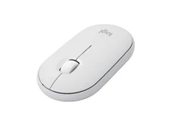 Logitech Pebble Mouse 2 M350s, bela brezžična miška