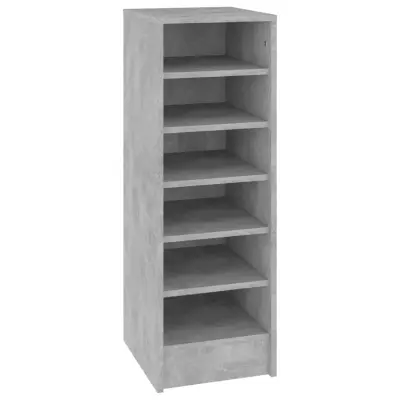 vidaXL Omarica za čevlje betonsko siva 31,5x35x90 cm iverna plošča