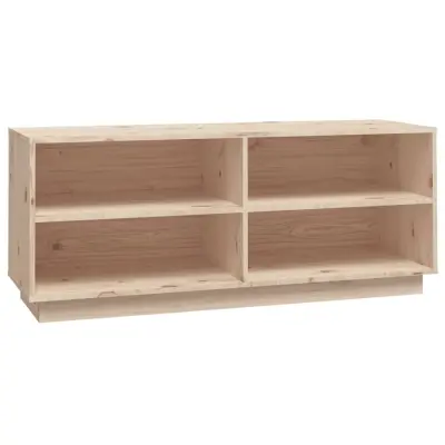 vidaXL Omarica za čevlje 110x34x45 cm trdna borovina