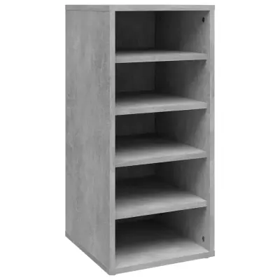 vidaXL Omarica za čevlje betonsko siva 31,5x35x70 cm iverna plošča