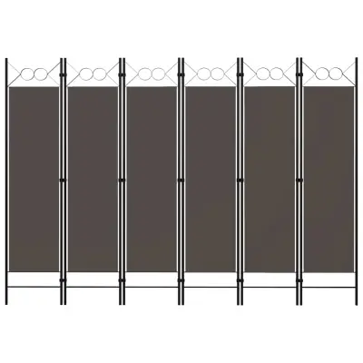 vidaXL Paravan 6-delni antraciten 240x180 cm