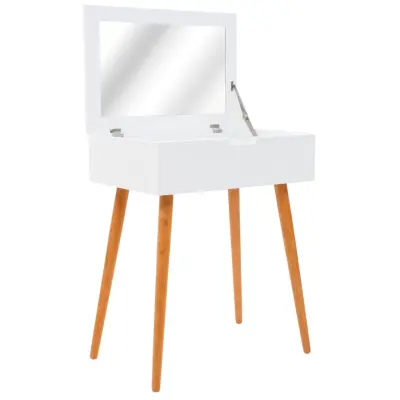 vidaXL Toaletna mizica z ogledalom MDF 60x40x75 cm