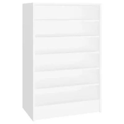 vidaXL Omara za čevlje bela 60x35x92 cm iverna plošča