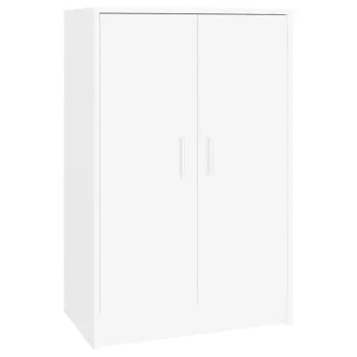 vidaXL Omara za čevlje bela 60x35x92 cm iverna plošča