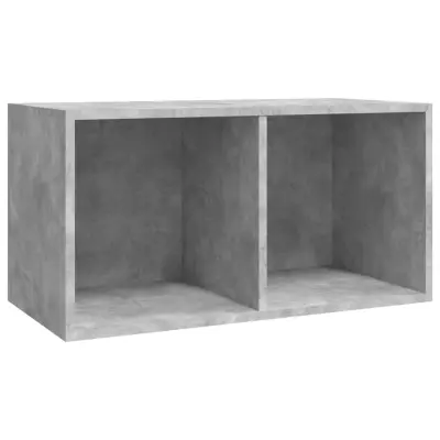 vidaXL Škatla za shranjevanje plošč betonsko siva 71x34x36 cm les