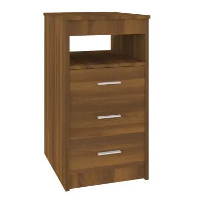 vidaXL Omarica s predali rjavi hrast 40x50x76 cm konstruiran les