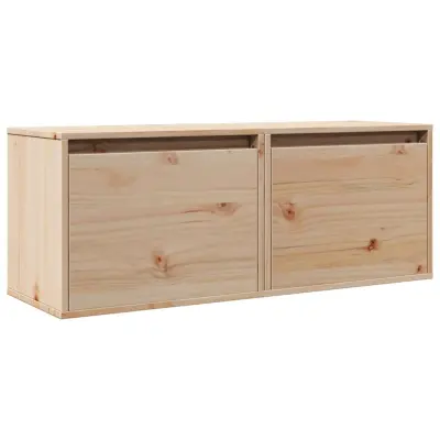 vidaXL Stenska omarica 2 kosa 40x30x50 cm trdna borovina