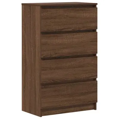 vidaXL Komoda rjavi hrast 60x35x98,5 cm konstruiran les